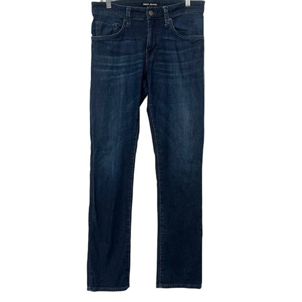 Mavi Denim Zach Straight Leg Dark Wash Stretch Jeans Mens 31 x 34
